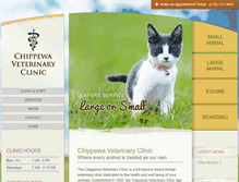 Tablet Screenshot of chippewavet.com